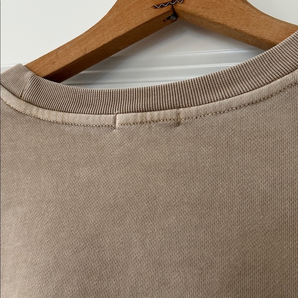 Katin Mineral-Dyed Embroidered Logo Sweatshirt in Cement XXL w MEASUREMENTS - Picture 8 of 11